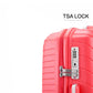 Advanced PP Red Lightweight Luggage tsa lock zaappy