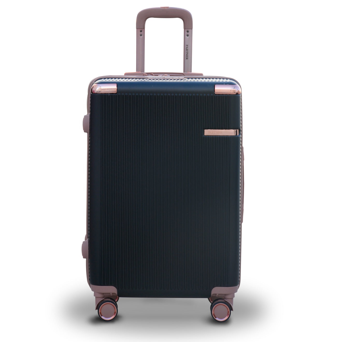 4 Piece Full Set 7” 20” 24” 28 inches Black Colour Luxury ABS Lightweight Luggage Bag