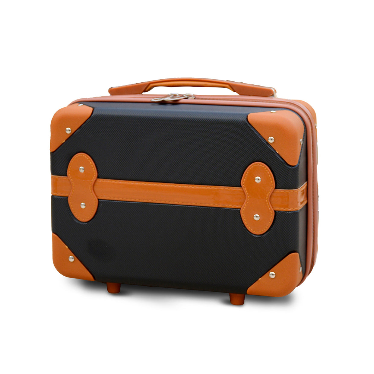 Lightweight ABS Beauty Case | Corner Guard Black and Brown Zaappy