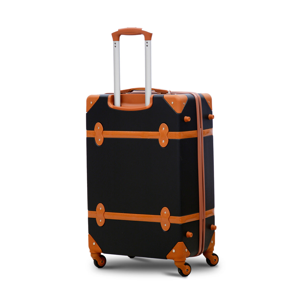 Lightweight ABS Luggage | Corner Guard Black and Brown Zaappy