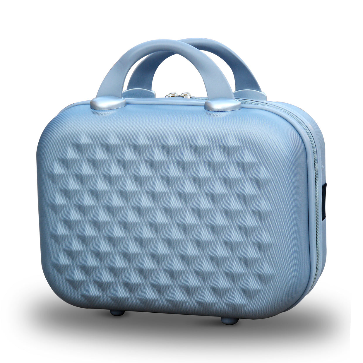 Lightweight ABS Luggage | Hard Case Trolley Bag | 4 Pcs Set 7” 20” 24” 28 Inches | Diamond Cut Grey