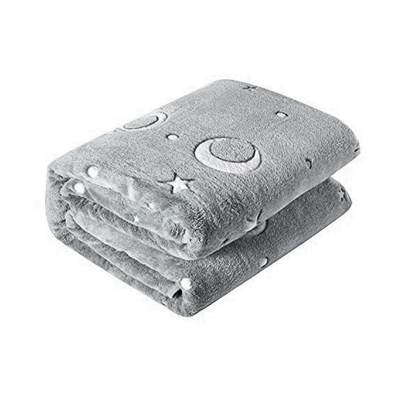 Glow in Dark Luminous Flannel Blanket For Kids | Feather Touch Magic Blanket Zaappy