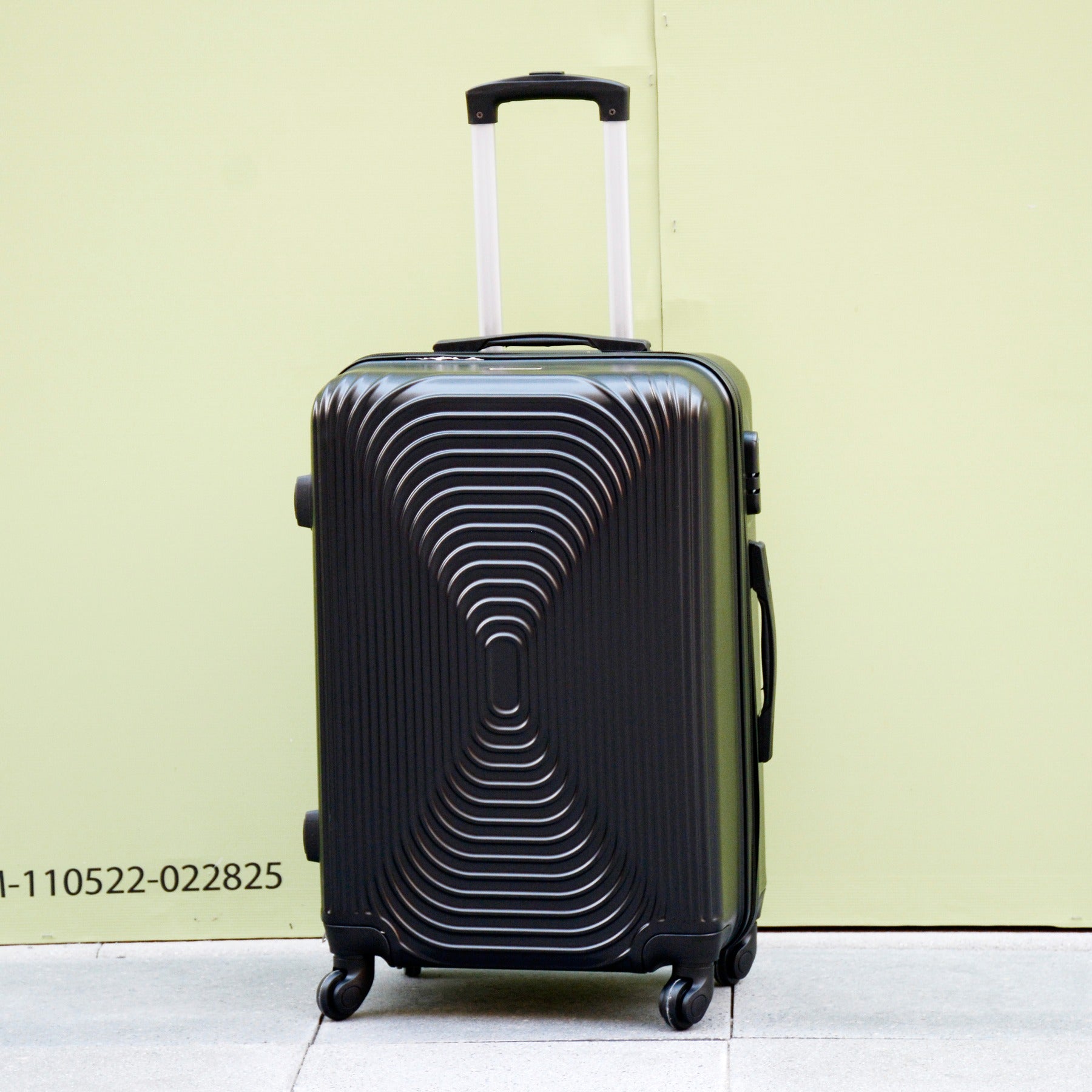 24" Black Colour Fashion ABS 221 Hard Case Checked In Luggage with Spinner Wheel