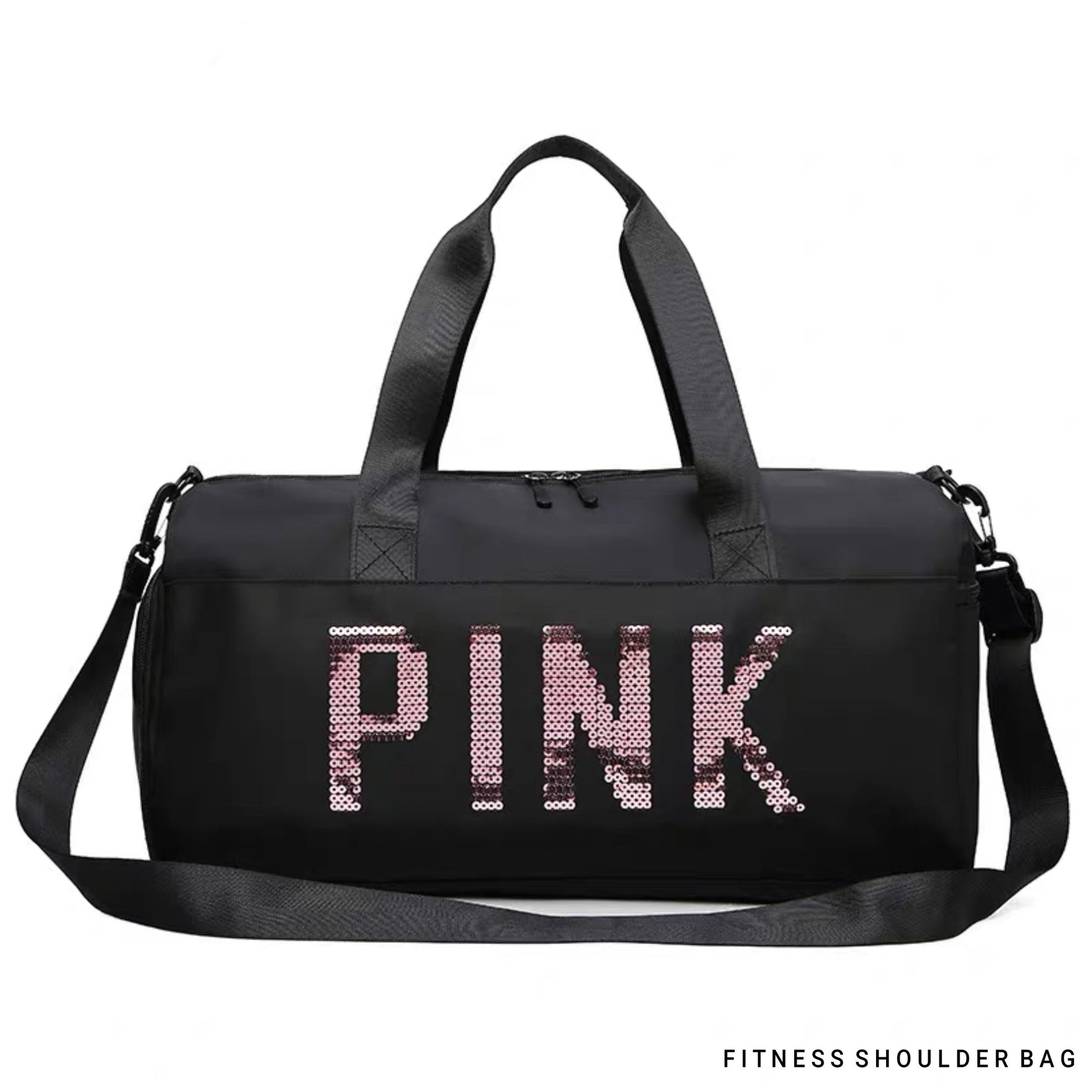 Pink Duffel Bag | Fitness Shoulder Bag For Women Zaappy