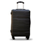 3 Pcs Full Set Black Colour Four Wheel Prosperity Lightweight ABS Luggage zaappy uae