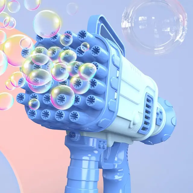 Bazooka 36-Hole Electric Bubbles Gun For Toddlers Toys