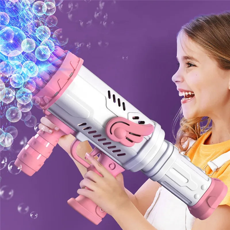 Bazooka 36-Hole Electric Bubbles Gun For Toddlers Toys