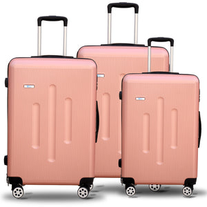 4 Wheel ABS Rose Gold Dot Luggage | Yinton Dot Rose Gold - YXLGAB4WRG