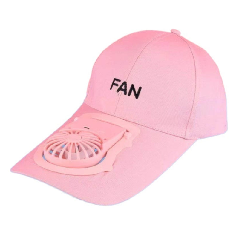 Hiking Cap with USB Rechargeable Fan