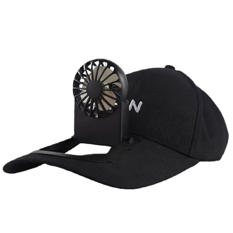Hiking Cap with USB Rechargeable Fan | Cooling Fan Caps For Outdoor Travel