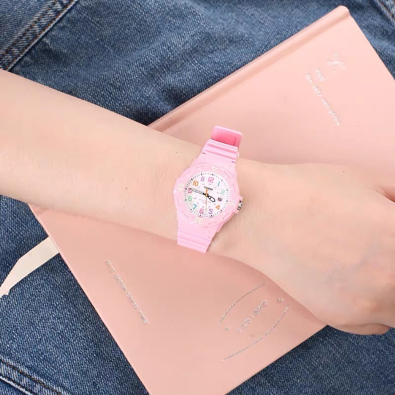 Casio Analogue Stylish Watch Rose & White