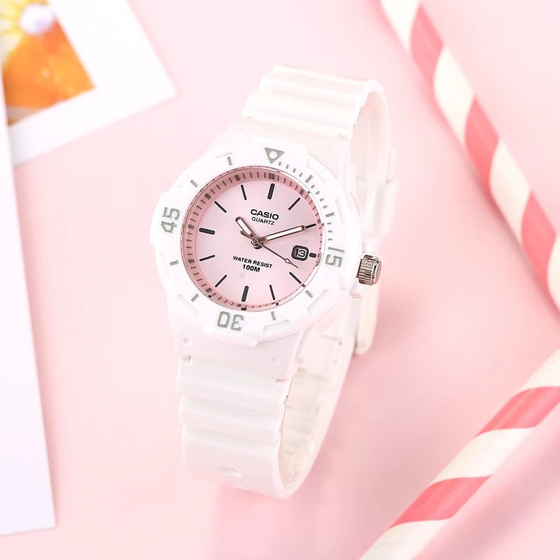 Women Casio Analog Watch White & Rose | G11 - CWG011/291 Zaappy