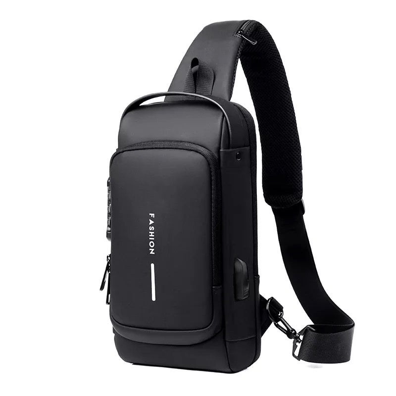 Anti theft Cross body Travel Sling Back Pack USB Type | Top Trending Chest Bag