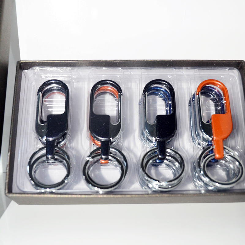 Shop Multi Purpose Double Ring Hook Stainless Steel Keychain – Zaappy.com