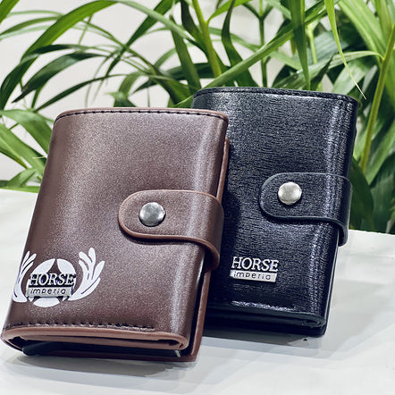 Horse Imperio Men Wallet ID Card Credit Card Holder | Cardholder 3 Fold