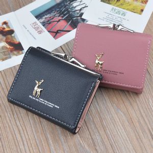 Card Holder Short Deer Wallet |  Mini Clutch Purse - LLWWPLMPMX