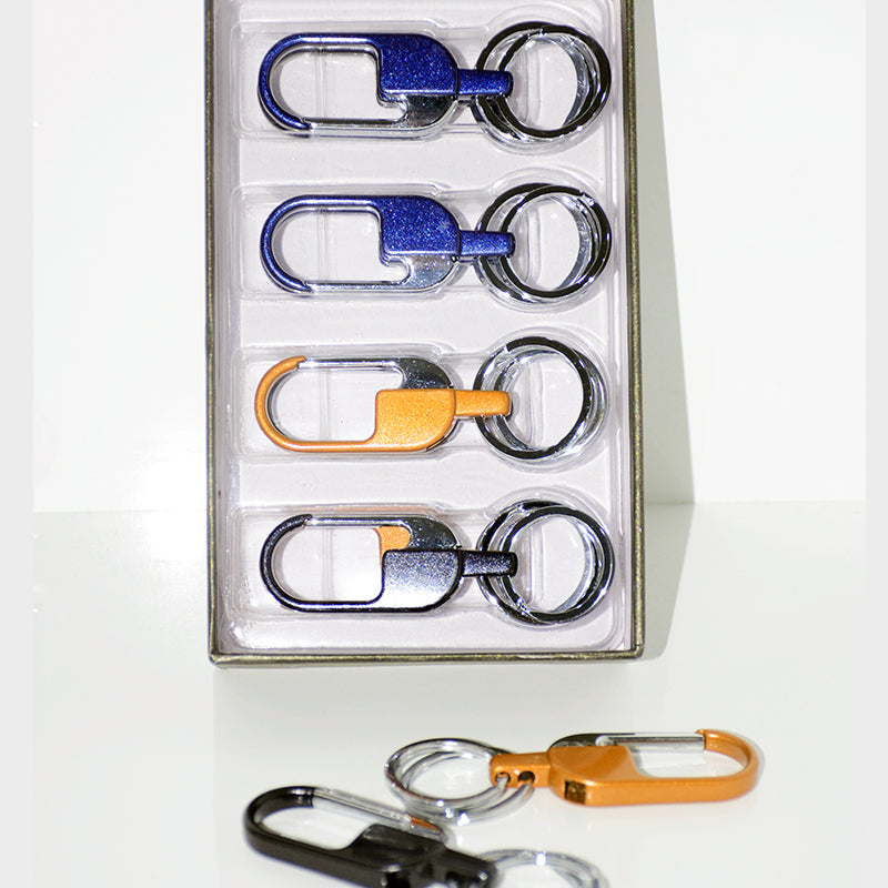 Shop Multi Purpose Double Ring Hook Stainless Steel Keychain – Zaappy.com