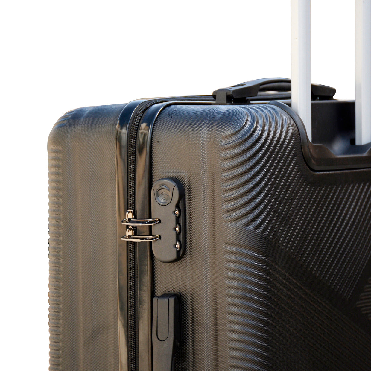 Black 4 Wheel ABS Luggage Yinton Cross Line | Carry On Baggage