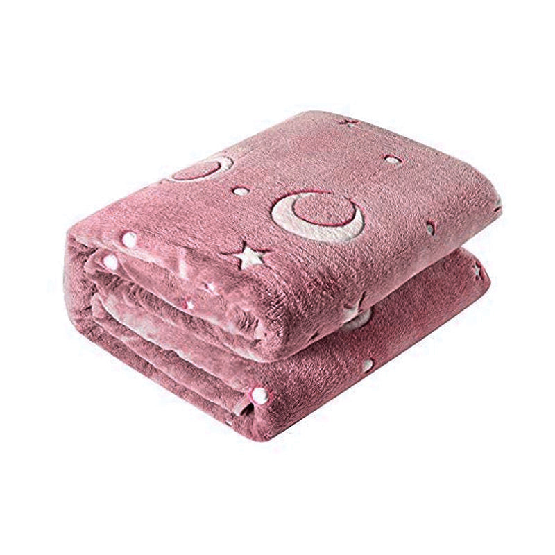 Glow in Dark Luminous Flannel Blanket For Kids | Feather Touch Magic Blanket Zaappy