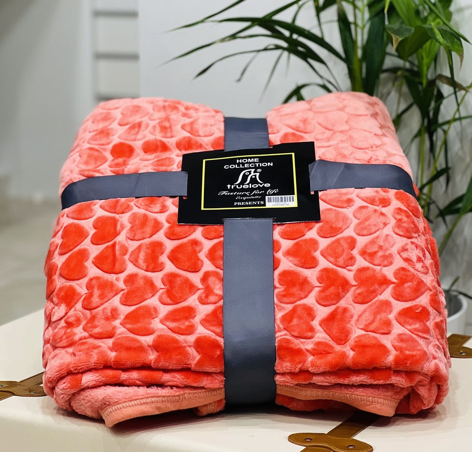 Soft Embossed Double Bed Blanket | Embossed Flannel Blanket Combo | Summer Blanket