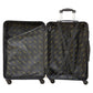  Rose Gold Colour Prosperity ABS Lightweight Luggage Bag With Spinner Wheel Zaappy