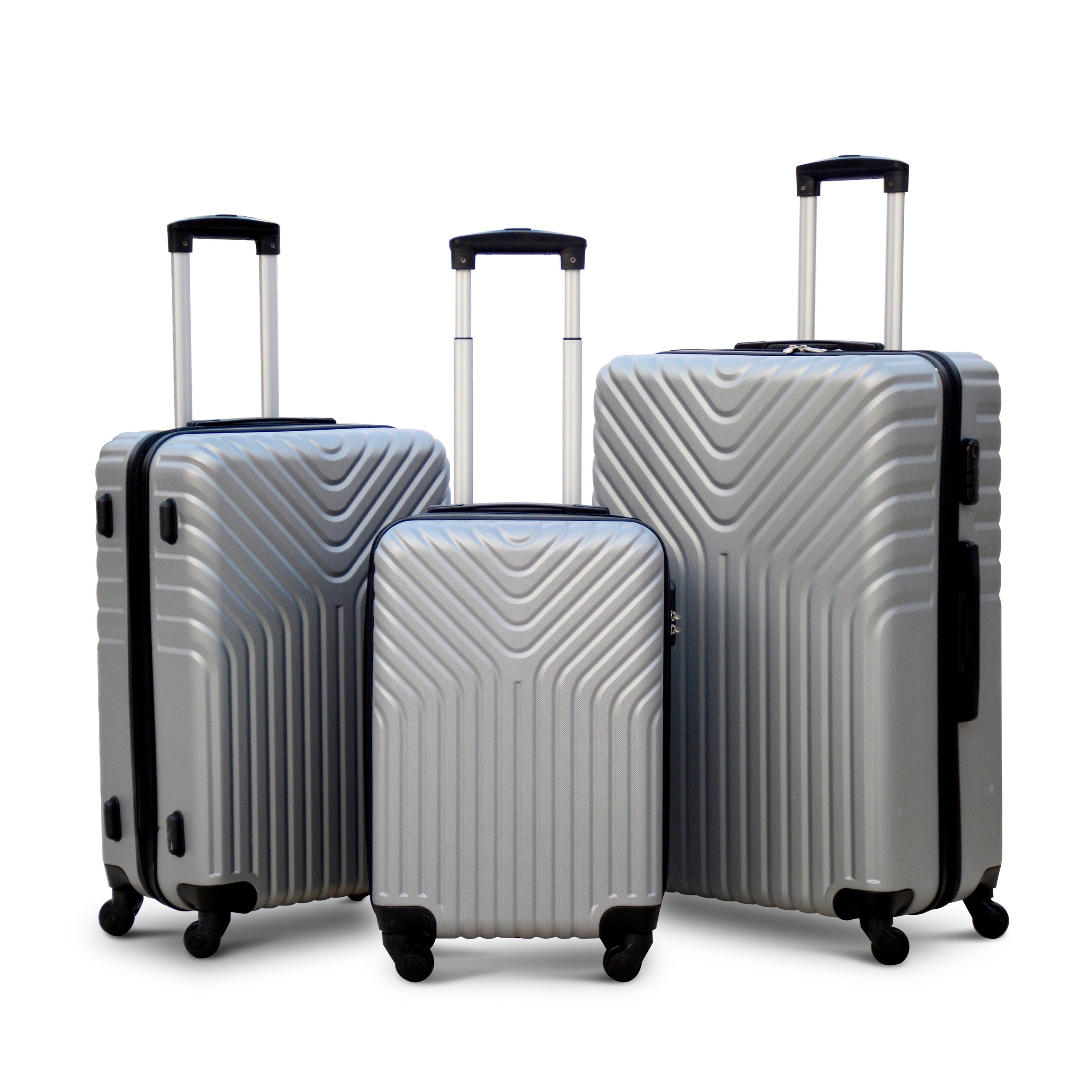 Si New Abs Light Weight Travel Luggage | 3 Pcs Set | Red| Tbl0002