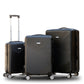 Black 4 Wheel ABS Luggage Yinton Cross Line | Carry On Baggage
