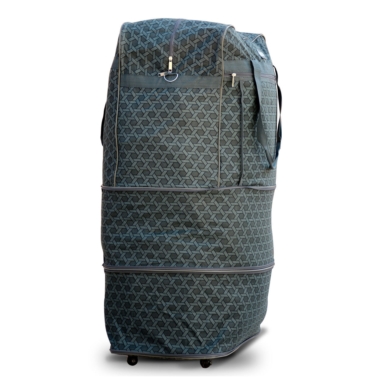 Travel Check Type 6 Wheel Foldable Storage Bag | Check Type Foldable Storage Bag Zaappy