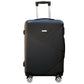 Black 4 Wheel ABS Luggage Yinton Cross Line | Carry On Baggage