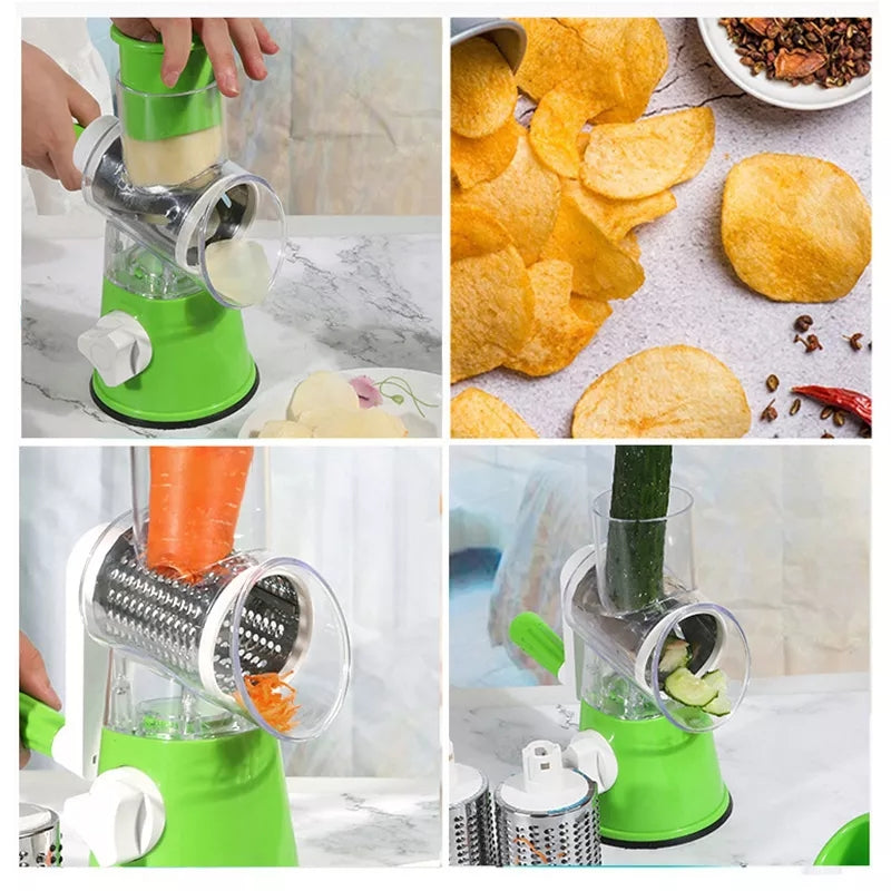 Multifunctional Rotary Cheese Grater | Kitchen Food Chopper for Vegetable | Cheese and Fruits