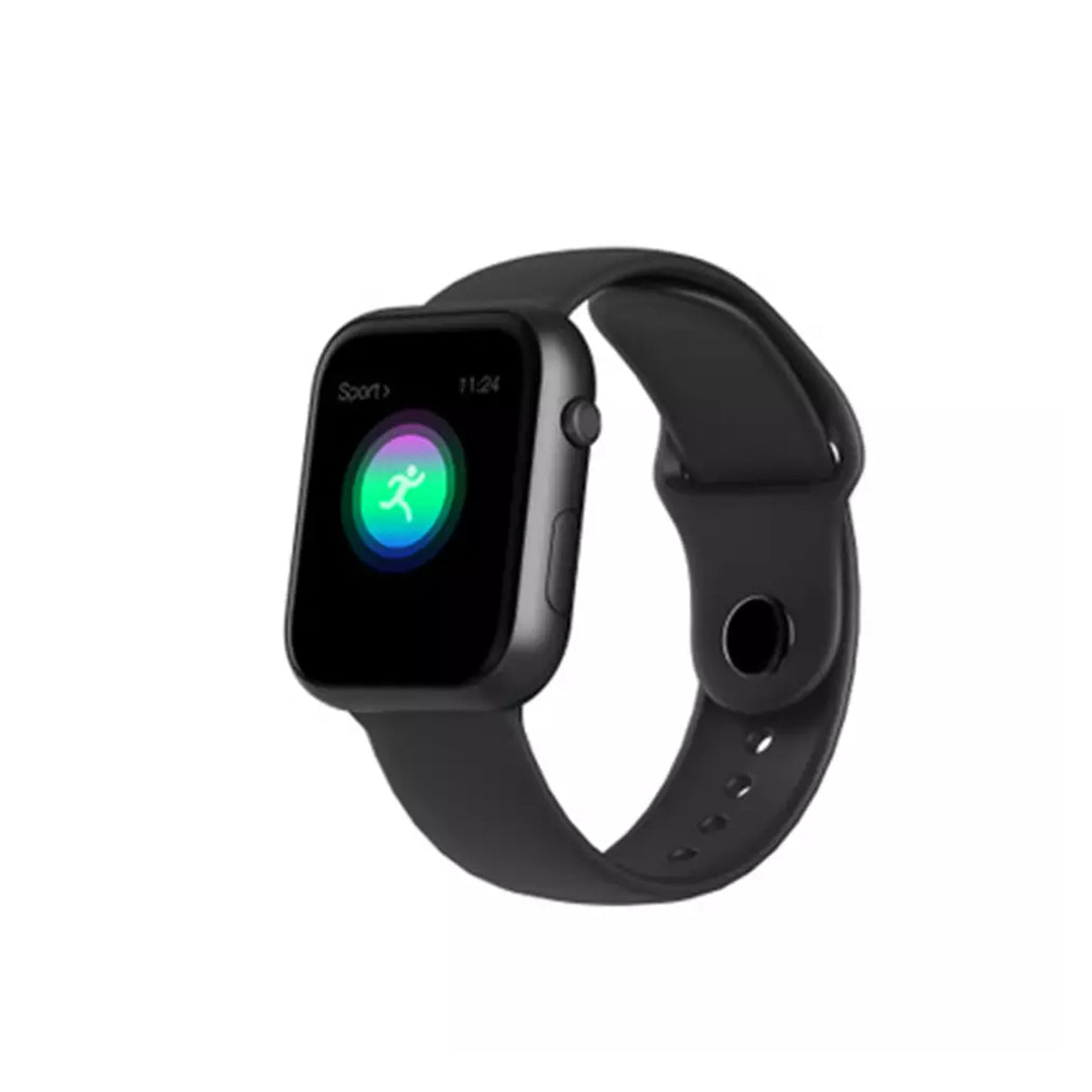 Smart Watch Men Sports | Wired Charger Type | Black and White Strap Included