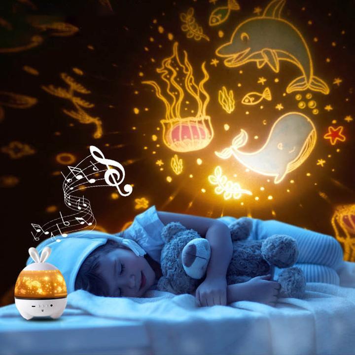 Galaxy Starry Sky Projector Night Lamp with Music for Kids | LED Night Light