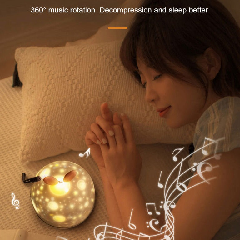 Galaxy Starry Sky Projector Night Lamp with Music for Kids | LED Night Light