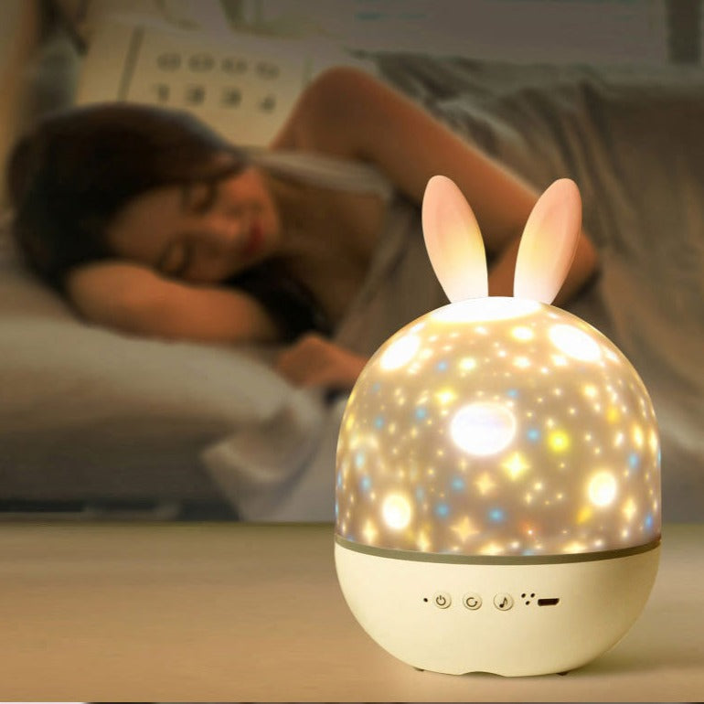 Galaxy Starry Sky Projector Night Lamp with Music for Kids | LED Night Light