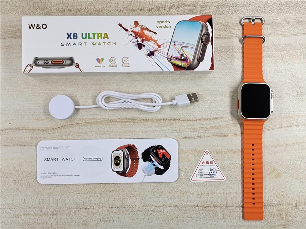 X8 Ultra Smart Watch 49mm Series 8 | Black & Orange