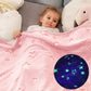 Glow in Dark Luminous Flannel Blanket For Kids | Feather Touch Magic Blanket Zaappy