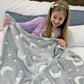 Glow in Dark Luminous Flannel Blanket For Kids | Feather Touch Magic Blanket Zaappy
