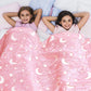 Glow in Dark Luminous Flannel Blanket For Kids | Feather Touch Magic Blanket Zaappy