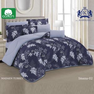 Turkey Imana-02 Karolina 10 Piece Comforter Bedding with sheet and Decorative Pillow Shams | Made in Turkey Imana-02
