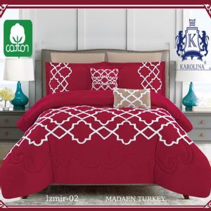 Turkey Jzmir - 02 Karolina 10 Piece Comforter Bedding with sheet and Decorative Pillow Shams | Made in Turkey Jzmir - 02