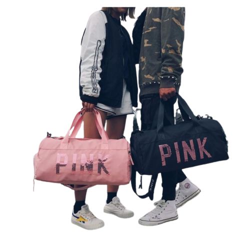 Pink Duffel Bag | Fitness Shoulder Bag For Women