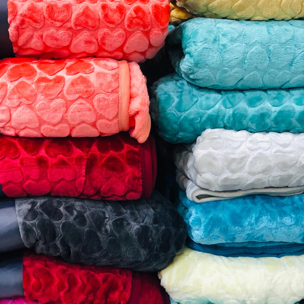 Soft Embossed Double Bed Blanket | Embossed Flannel Blanket Combo | Summer Blanket
