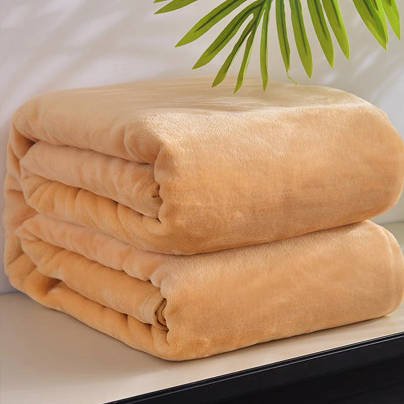 Marbella Plain Double Blanket King Size | Marbella Flannel Blanket