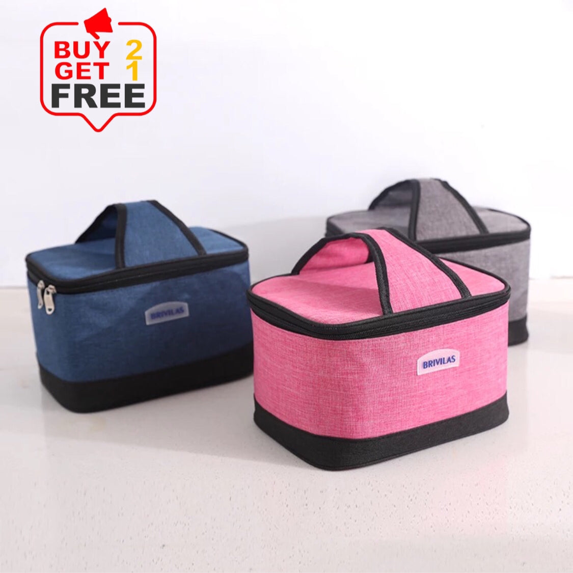 Buy 2 Get 1 Free | New Insulated Lunch Tiffin Bag