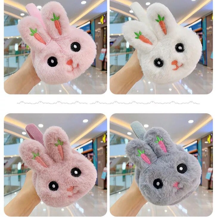 Buy 2 Get 1 Free | Cute Rabbit Adjustable Warm Plush Headphones Kids Earmuffs