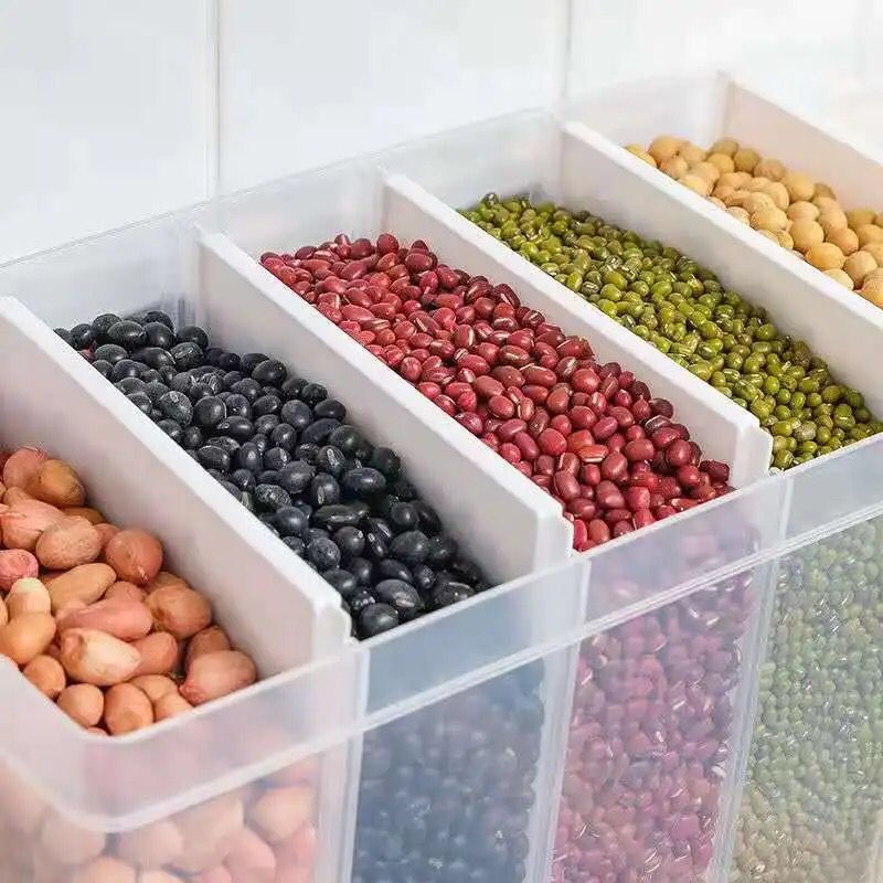 Dry Food Dispenser Wall Mounted Cereal Dispenser Rice Storage Box