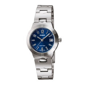 Casio Women Silver Analog Metal Strap Watch LTP-1241D-2A2DF - B13