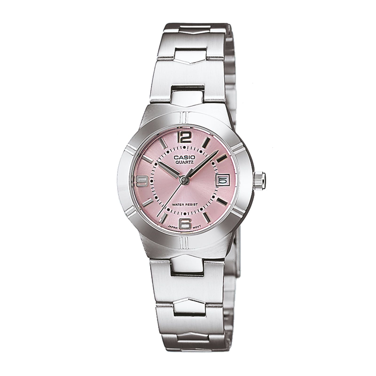 Casio Women Silver Analog Metal Strap Watch LTP-1241D-24ADF - B02