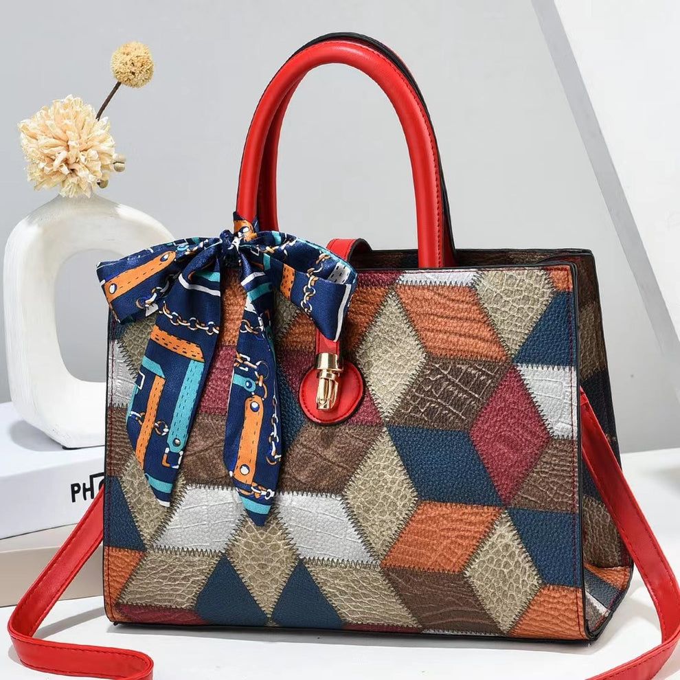 Fashion Women Printed Shoulder Bag | Trigon Tote Bag