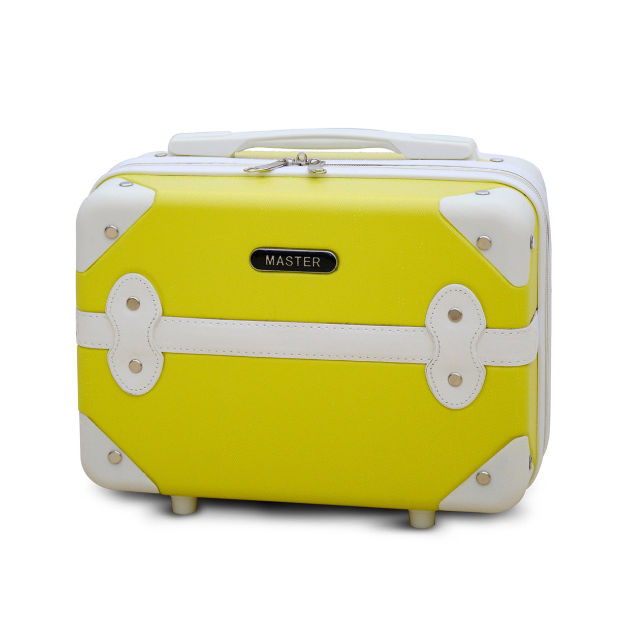 Corner Guard Yellow Lightweight ABS 20 Kg Luggage Bag + Beauty Case